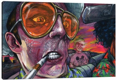 Fear n' Loathing Canvas Art Print - Johnny Depp