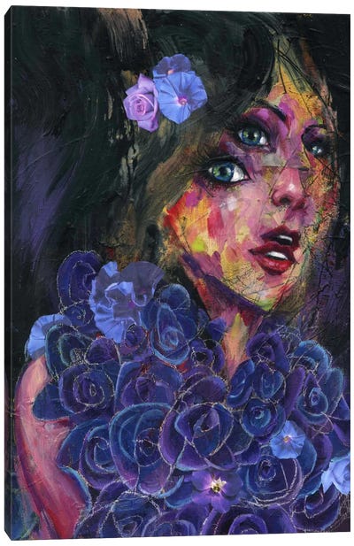 Bluebell Canvas Art Print - Pantone Ultra Violet 2018