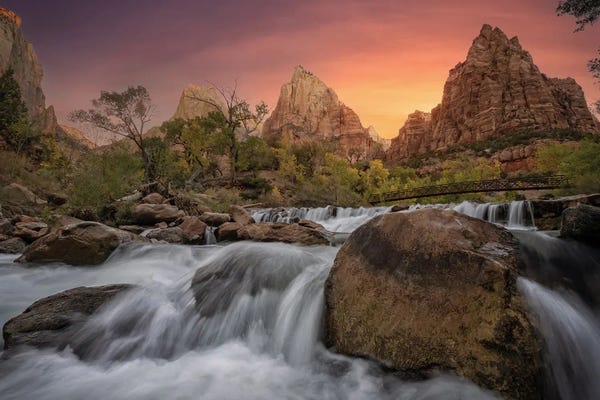 Utah: Sunrise at Court of the Patriarchs by Steve Berkley