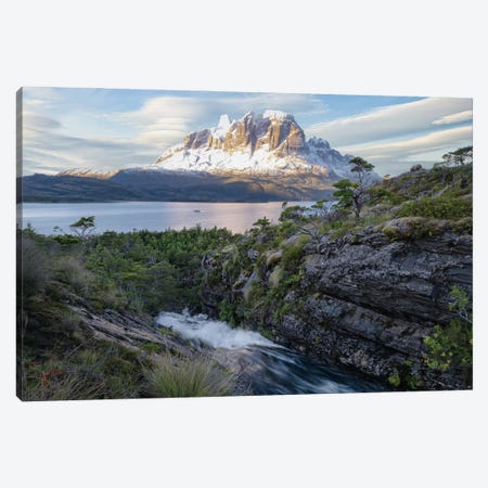 Sunset in the Patagonian Fjords Canvas Print #BKY111} by Steve Berkley Canvas Wall Art