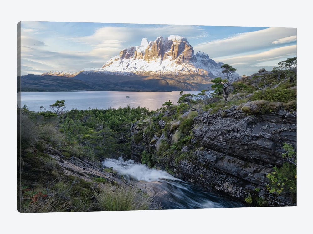 Sunset in the Patagonian Fjords by Steve Berkley 1-piece Art Print