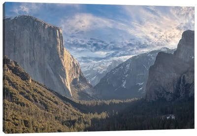Tunnel View Canvas Art Print - Wyoming Art