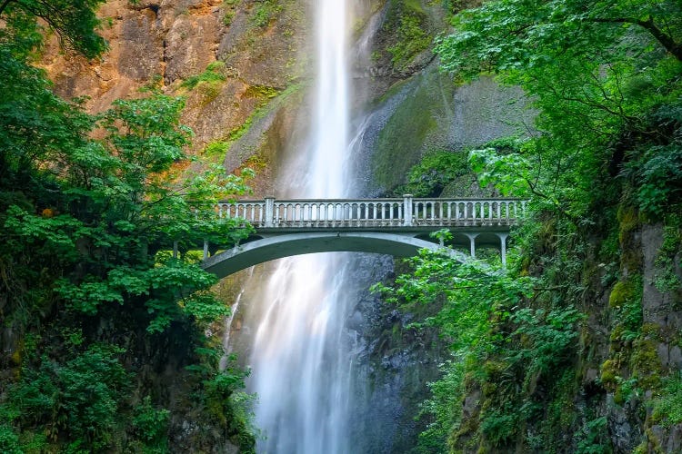 Multnomah Falls In Oregon by Steve Berkley wall art