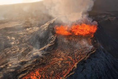 Fagradalsfjall by Steve Berkley metal wall art