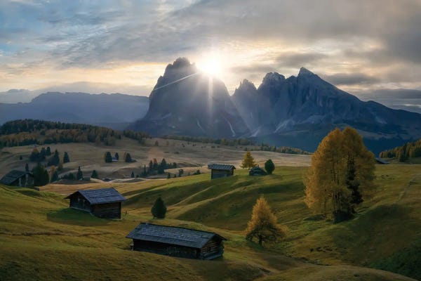 Trentino-South Tyrol: First Light at Alpe de Siusi V by Steve Berkley