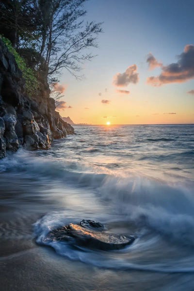 Hideaway Beach by Steve Berkley art print
