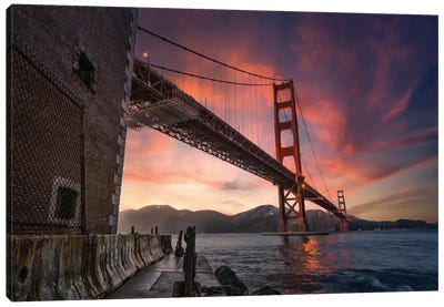 Battery Canvas Art Print - Golden Gate Bridge