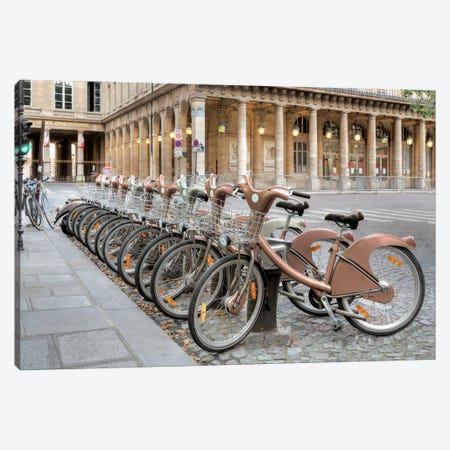 Paris Cycles I Canvas Print #BLA46} by Alan Blaustein Canvas Art Print