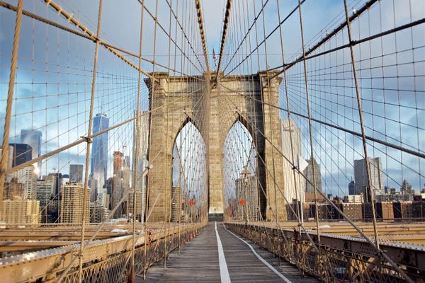 Alan Blaustein: Brooklyn Bridge III by Alan Blaustein