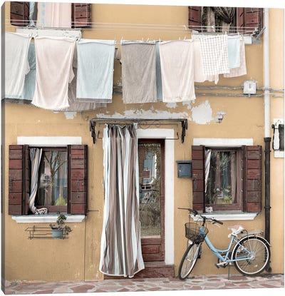 Venetian Bicicletta I Canvas Art Print - Laundry Room Art