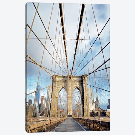 Brooklyn Bridge Walkway I Canvas Print #BLA9} by Alan Blaustein Canvas Print