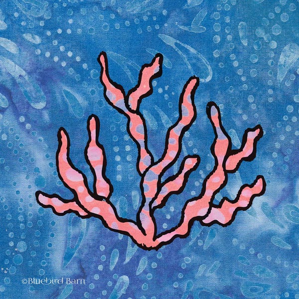 Coral: Whimsy Coastal Conch Coral by Bluebird Barn