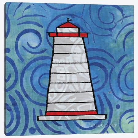 Whimsy Coastal Conch Lighthouse Canvas Print #BLB129} by Bluebird Barn Canvas Print