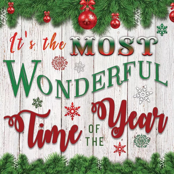 Christmas Signs & Sentiments: It's the Most Wonderful Time of the Year by Bluebird Barn