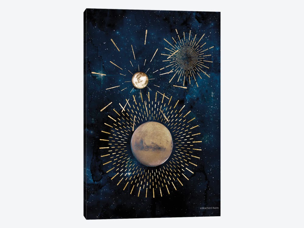 Gold Celestial Rays III by Bluebird Barn 1-piece Canvas Art Print