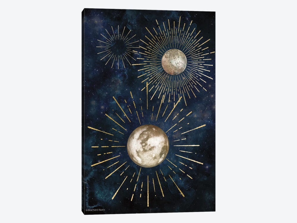 Gold Celestial Rays IV by Bluebird Barn 1-piece Canvas Artwork
