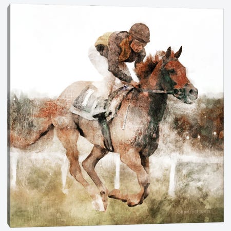 Number One Rider   Canvas Print #BLB193} by Bluebird Barn Canvas Artwork