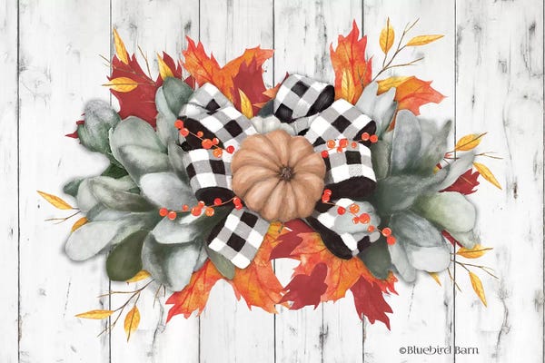 Bluebird Barn: Orange Pumpkin Swag by Bluebird Barn