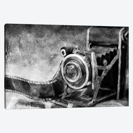 Vintage Camera Black and White   Canvas Print #BLB205} by Bluebird Barn Art Print