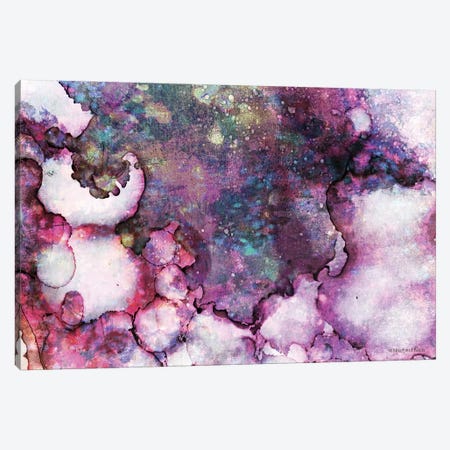 Abstract Violet Ink Wash Canvas Print #BLB213} by Bluebird Barn Canvas Art Print