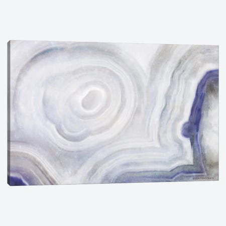 Agate Abstract Blue Canvas Print #BLB215} by Bluebird Barn Canvas Wall Art