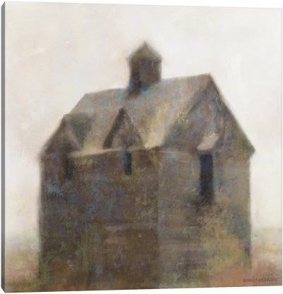 Rustic Old House Canvas Art Print - Bluebird Barn