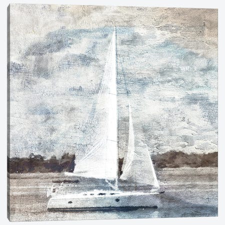 Sailboat on Water Canvas Print #BLB235} by Bluebird Barn Canvas Wall Art