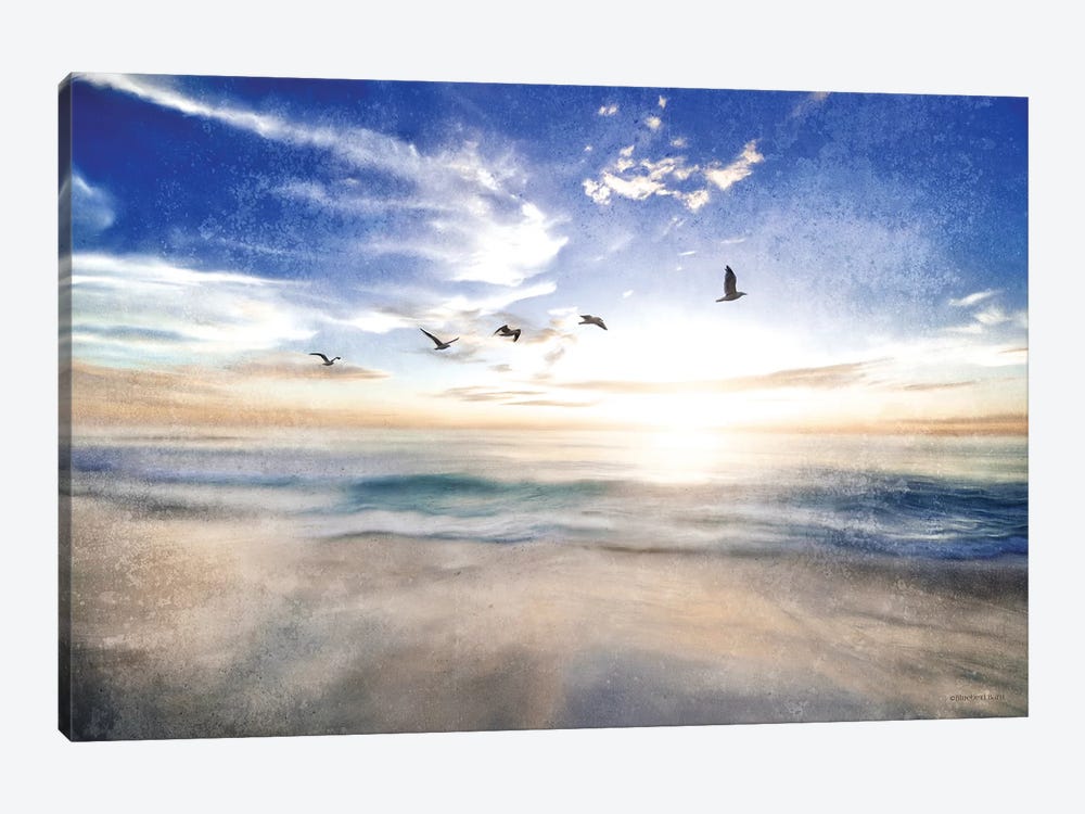 Seascape with Gulls by Bluebird Barn 1-piece Canvas Print