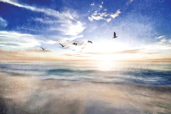 Gulls: Seascape with Gulls by Bluebird Barn