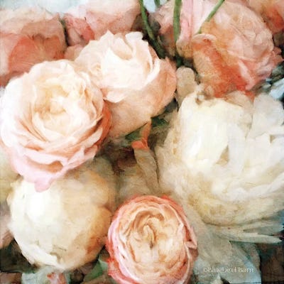 English Rose Garden by Bluebird Barn framed canvas print