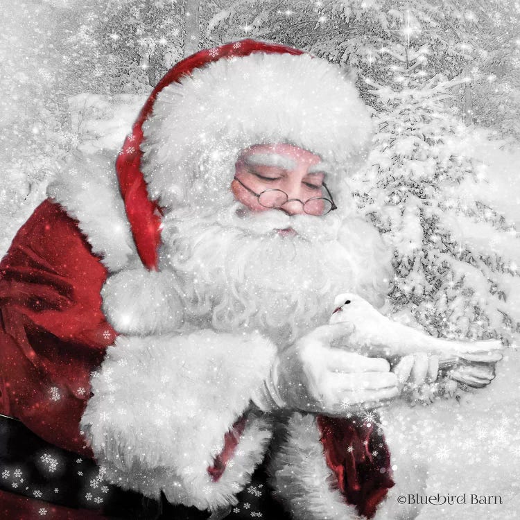 Santa's Little Friend by Bluebird Barn wall art