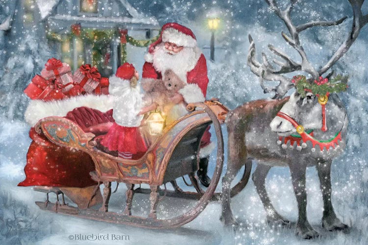 Santa's Little Helper by Bluebird Barn wall art