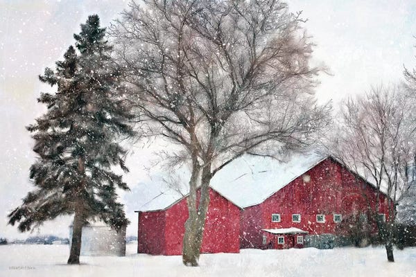 Farms: Snowy Barn by Bluebird Barn