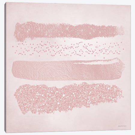 Pink Glitter II   Canvas Print #BLB294} by Bluebird Barn Canvas Wall Art