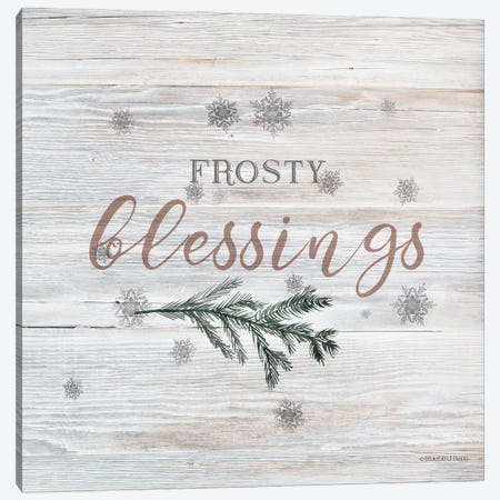 Frosty Blessings II Canvas Print #BLB300} by Bluebird Barn Canvas Art Print