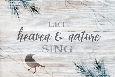 Let Heaven & Nature Sing by Bluebird Barn canvas print
