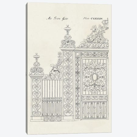 Design For An Iron Gate II Canvas Print #BLG1} by Batty Langley Art Print