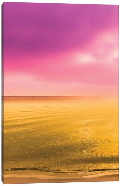 The Wave Canvas Art Print - Sunset Shades