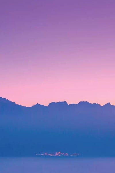 Rothko Inspired Photography: Mountains At Sunset by Beli