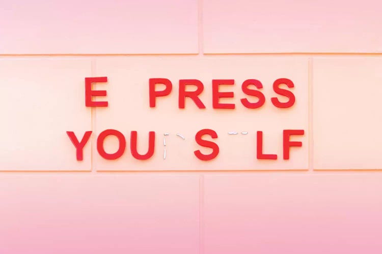 Express Yourself by Beli wall art