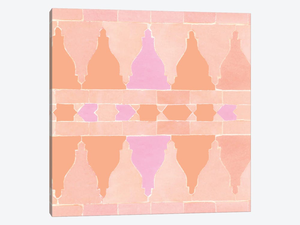 Moroccan Zellige With Abstract Pattern 1-piece Canvas Art