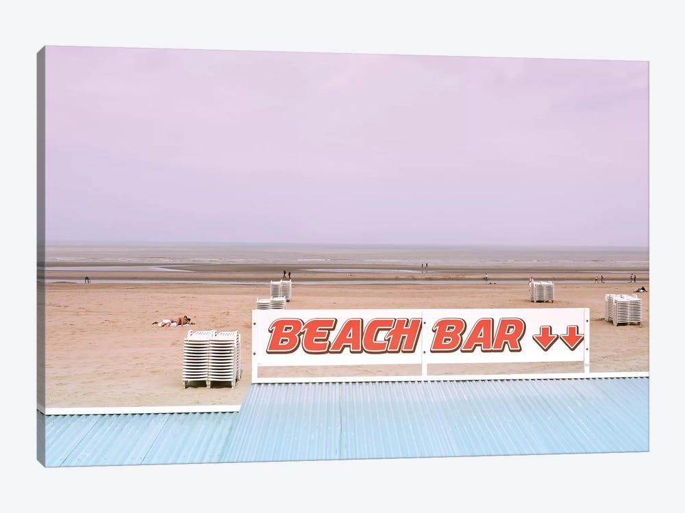 Beach Bar And Ocean by Beli 1-piece Canvas Art