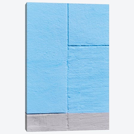 Blue Painting On The Wall Canvas Print #BLI23} by Beli Canvas Artwork