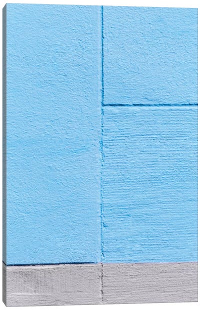 Blue Painting On The Wall Canvas Art Print - Rothko Inspired Photography