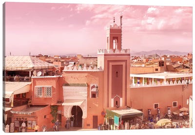Fantastic Marrakech Canvas Art Print - Monochromatic Photography
