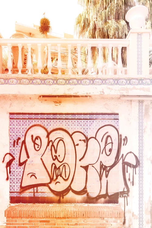 Graffiti Sunset Palms by Beli wall art