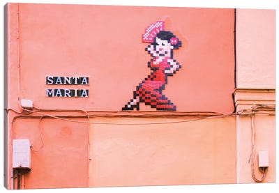 Maria Is Dancing Flamenco Canvas Art Print - Beli