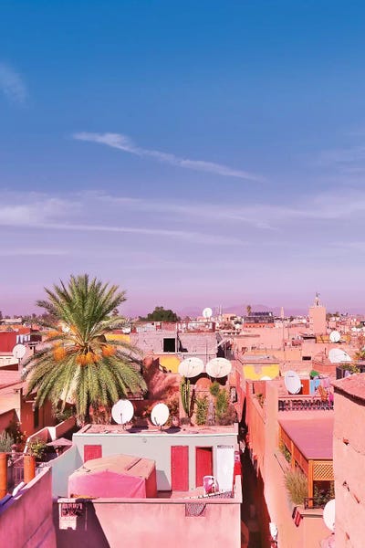 Marrakech Rooftop by Beli framed wall art