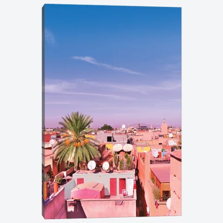 Marrakech Rooftop Canvas Print #BLI56} by Beli Canvas Artwork