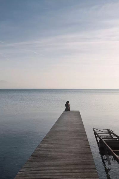 Meditating Moment by Beli framed wall art